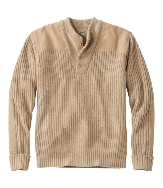 Men's Commando Sweater, Henley - US 6817