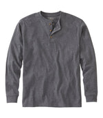 Men's Carefree Unshrinkable Tee, Traditional Fit, Long-Sleeve Henley - US 1180