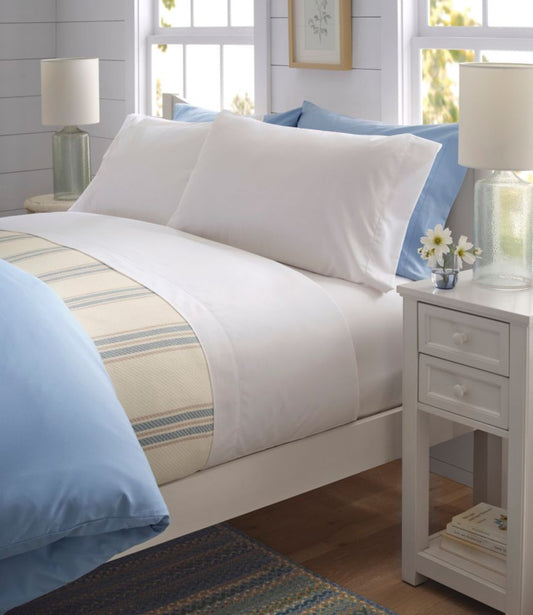 280-Thread-Count Pima Cotton Percale Sheet, Fitted - US 8654