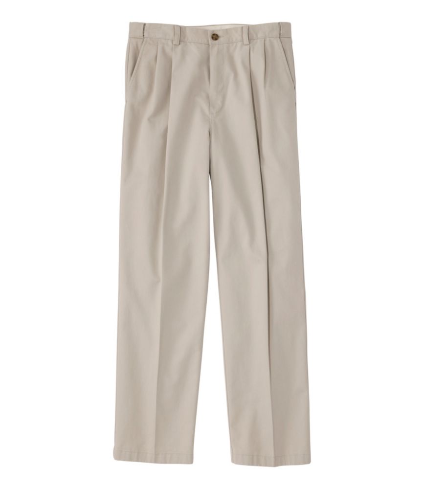 Men's Wrinkle-Free Double L® Chinos, Natural Fit, Hidden Comfort, Pleated - US 0357