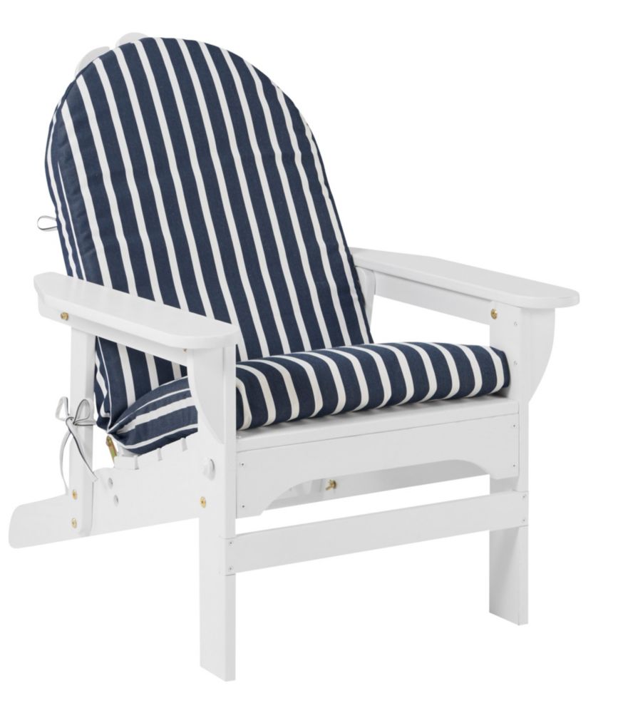 Casco Bay Adirondack Chair Seat and Back Cushion, Stripe - US 4114