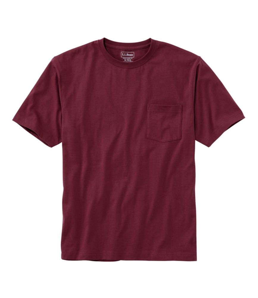 Men's Carefree Unshrinkable Tee with Pocket, Traditional Fit - US 2172