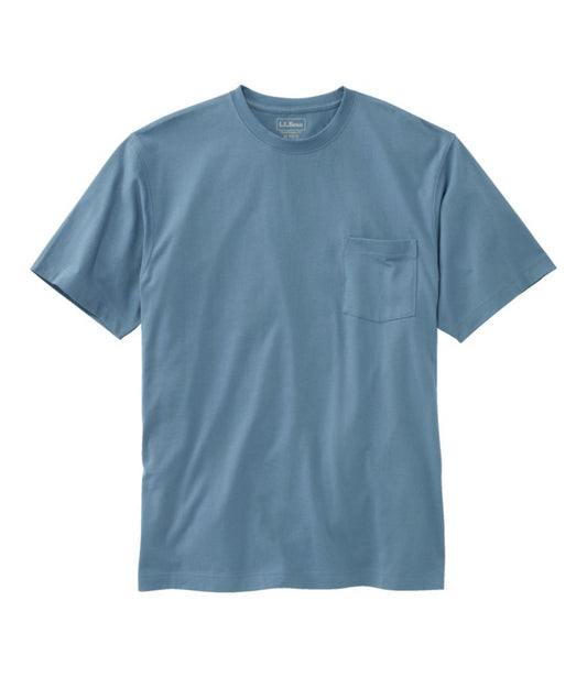 Men's Carefree Unshrinkable Tee with Pocket, Traditional Fit - US 2075