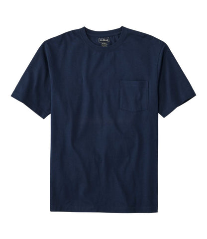 Men's Carefree Unshrinkable Tee with Pocket, Traditional Fit - US 8177