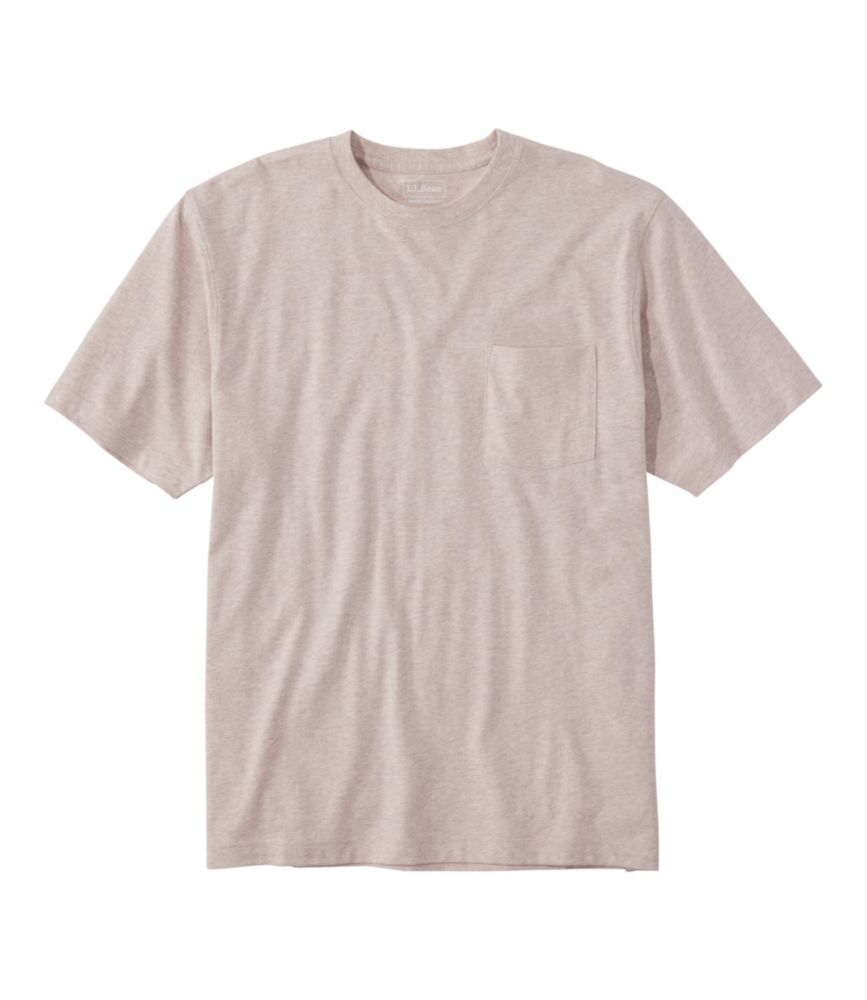 Men's Carefree Unshrinkable Tee with Pocket, Traditional Fit - US 4992