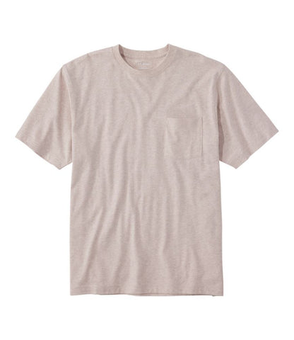 Men's Carefree Unshrinkable Tee with Pocket, Traditional Fit - US 4992