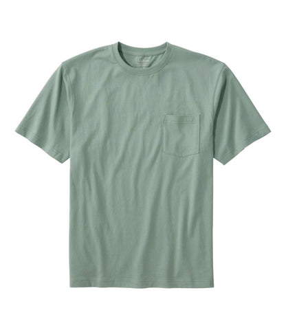 Men's Carefree Unshrinkable Tee with Pocket, Traditional Fit - US 5194