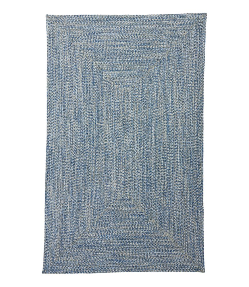 All-Weather Braided Rug, Concentric Pattern Rectangular - US 4057