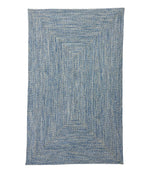 All-Weather Braided Rug, Concentric Pattern Rectangular - US 4057