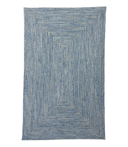 All-Weather Braided Rug, Concentric Pattern Rectangular - US 4057