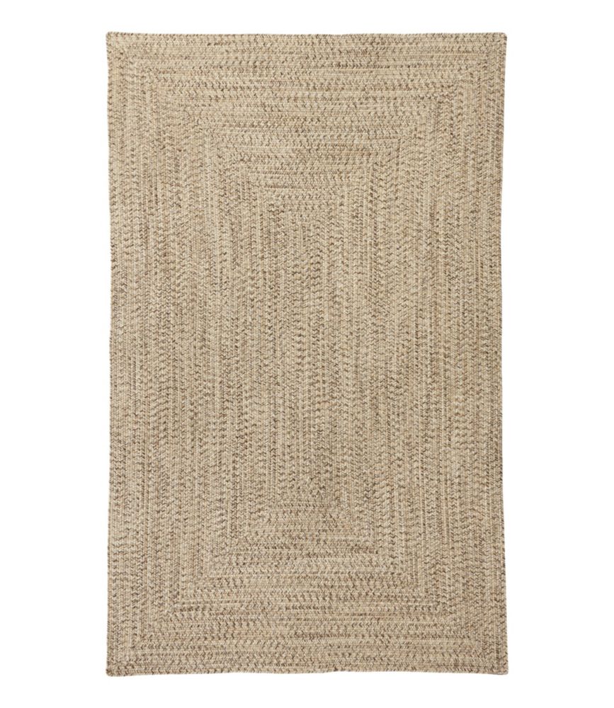 All-Weather Braided Rug, Concentric Pattern Rectangular - US 1565