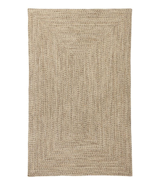 All-Weather Braided Rug, Concentric Pattern Rectangular - US 1565