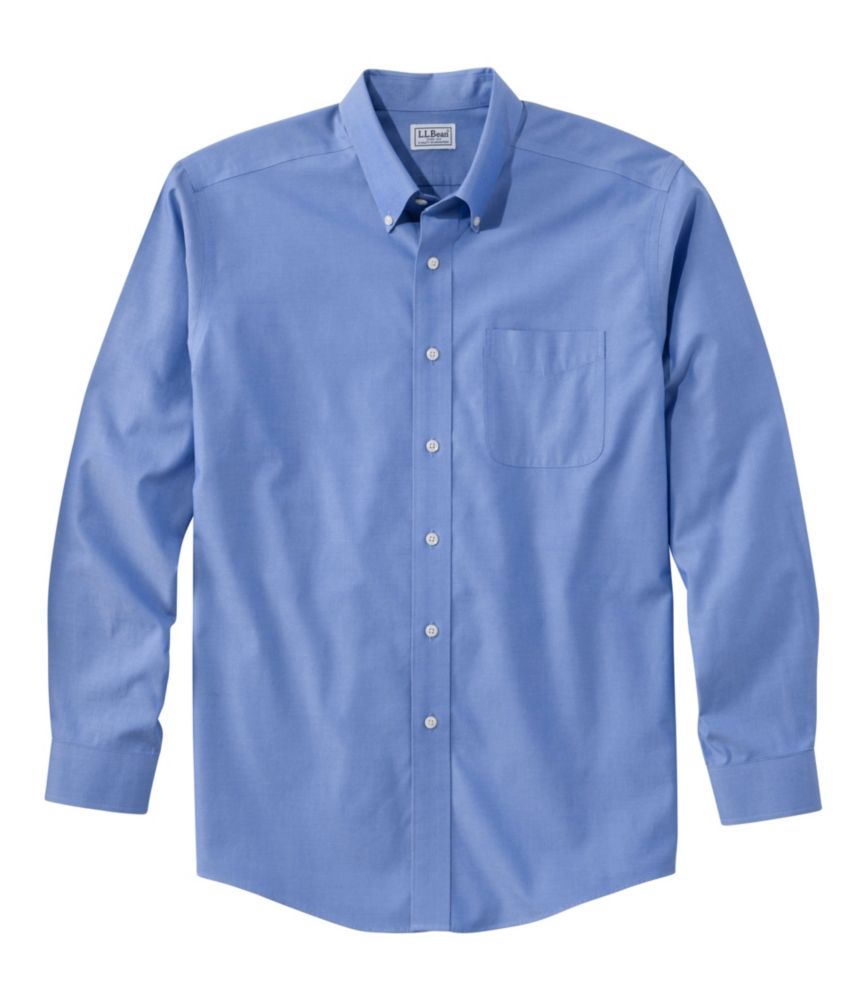 Men's Wrinkle-Free Pinpoint Oxford Cloth Shirt, Traditional Fit - US 8442