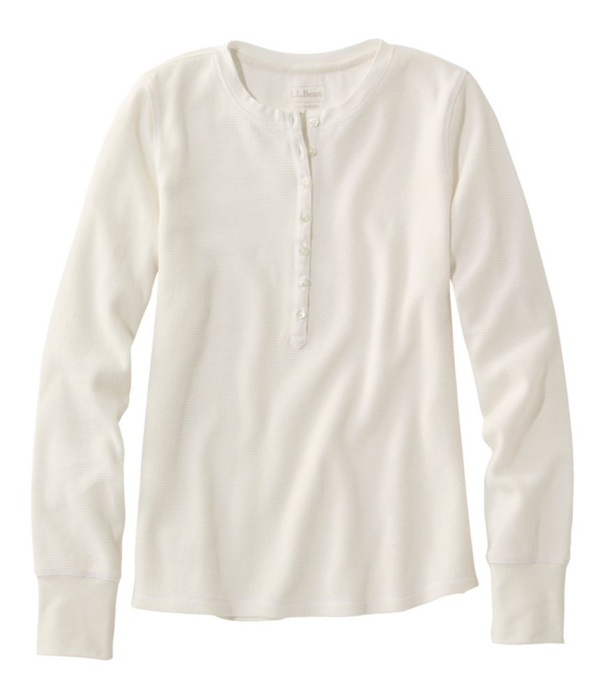 Women's Waffle-Knit Henley - US 6724