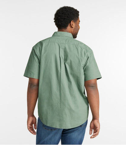 Men's Sunwashed Canvas Shirt, Traditional Fit Short-Sleeve - US 4096