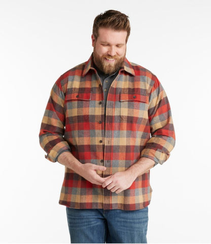 Men's Chamois Shirt, Traditional Fit, Plaid - US 0054