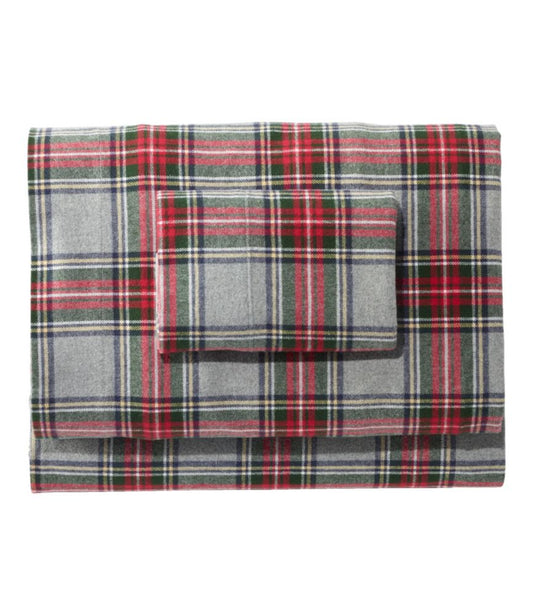 Heritage Chamois Flannel Sheet Collection, Plaid - US 4154