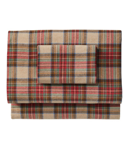 Heritage Chamois Flannel Sheet Collection, Plaid - US 5033