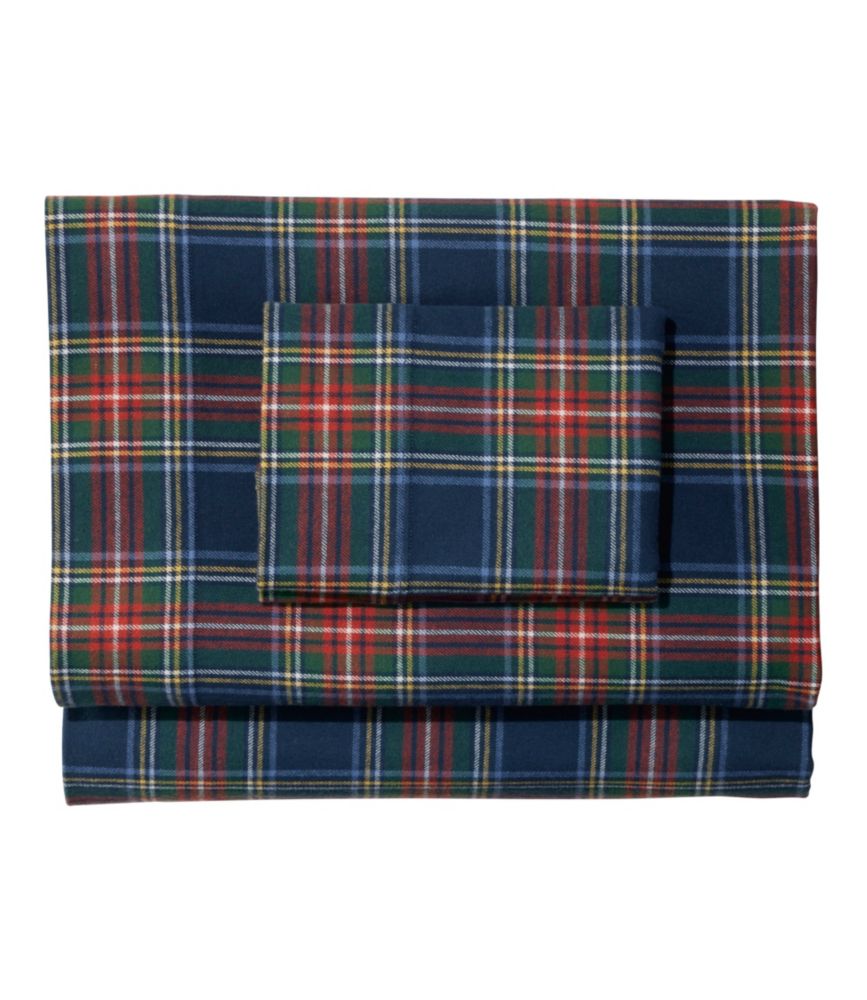Heritage Chamois Flannel Sheet Collection, Plaid - US 2963