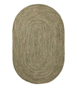 All-Weather Braided Rug, Concentric Pattern Oval - US 5613