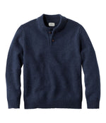 Men's L.L.Bean Classic Ragg Wool Sweater, Henley - US 4406