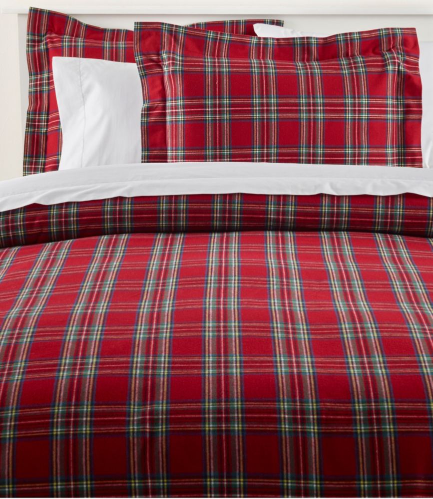 Heritage Chamois Flannel Comforter Cover Collection, Plaid - US 4341