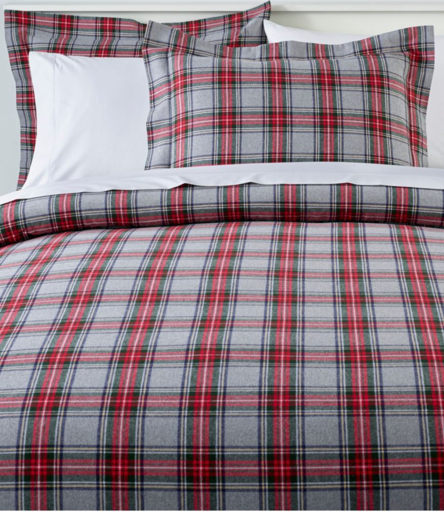 Heritage Chamois Flannel Comforter Cover Collection, Plaid - US 6530