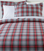 Heritage Chamois Flannel Comforter Cover Collection, Plaid - US 6530