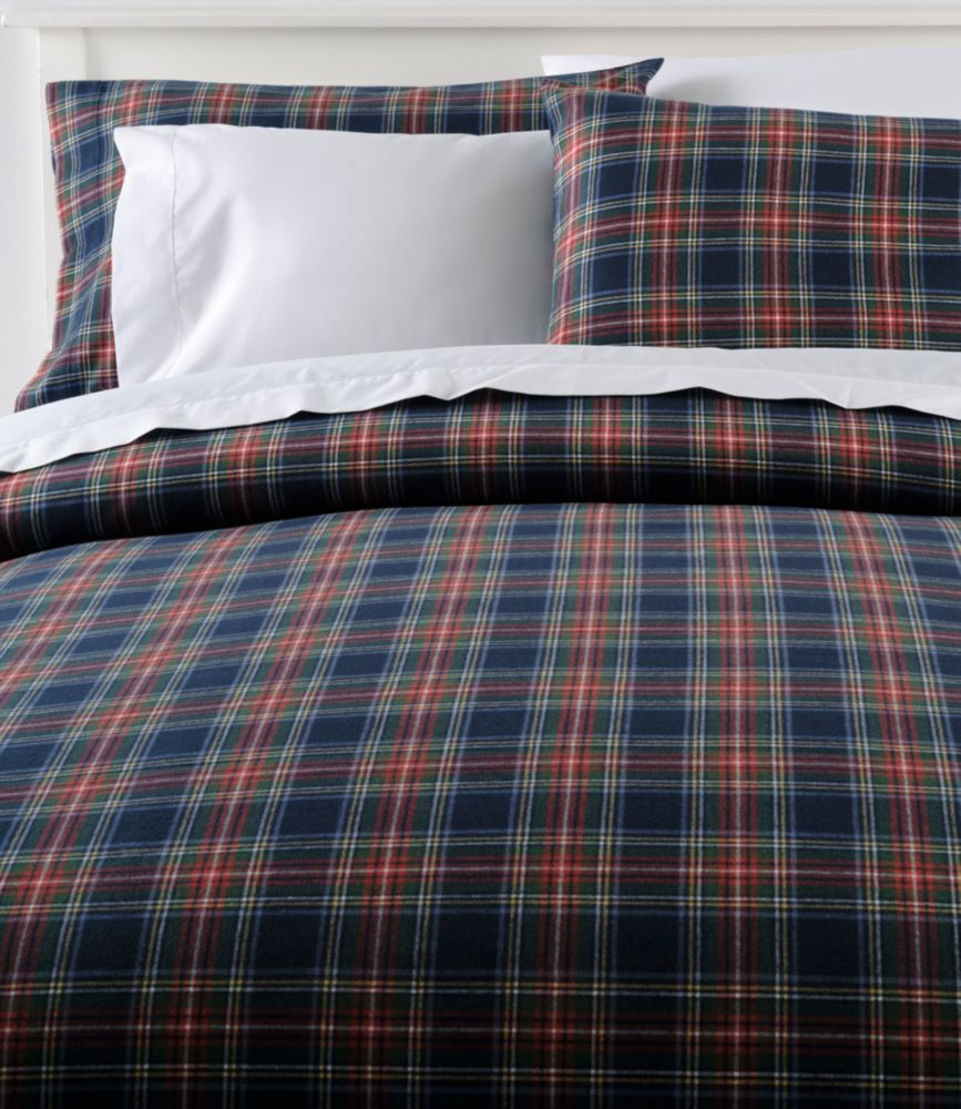 Heritage Chamois Flannel Comforter Cover Collection, Plaid - US 7436