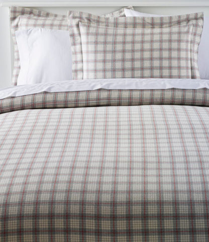 Heritage Chamois Flannel Comforter Cover Collection, Plaid - US 6986