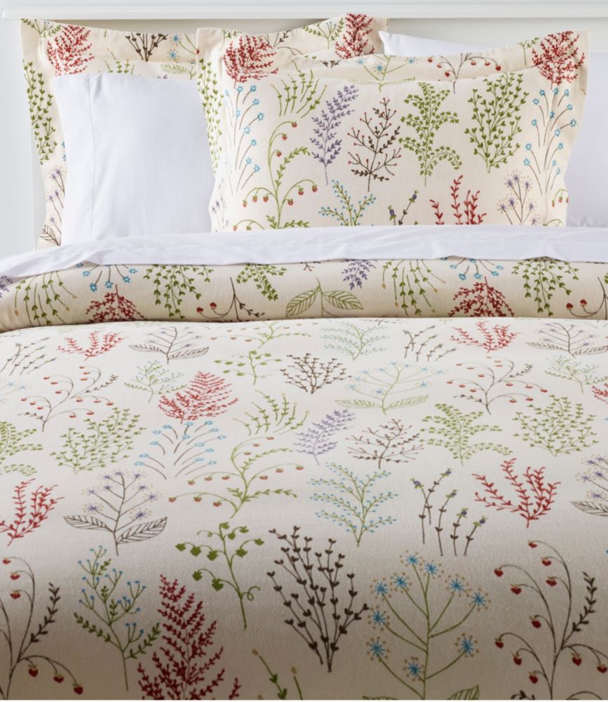 Botanical Floral Flannel Comforter Cover Collection - US 0812