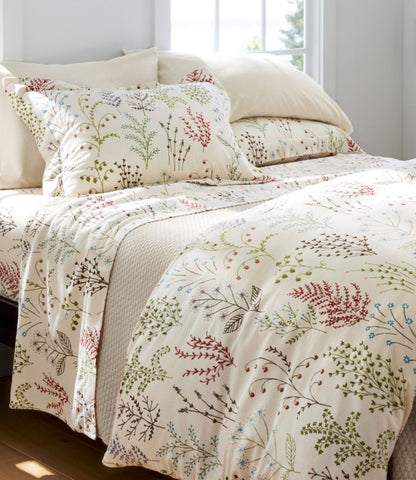 Botanical Floral Flannel Comforter Cover Collection - US 0812