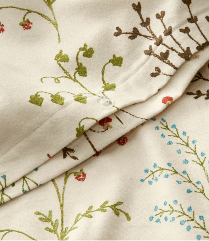 Botanical Floral Flannel Comforter Cover Collection - US 0812