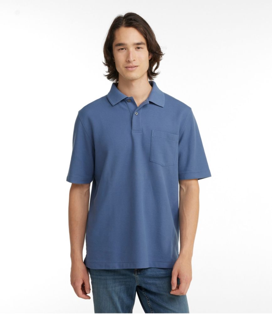 Men's Premium Double L® Polo, Hemmed Short-Sleeve with Pocket - US 2726