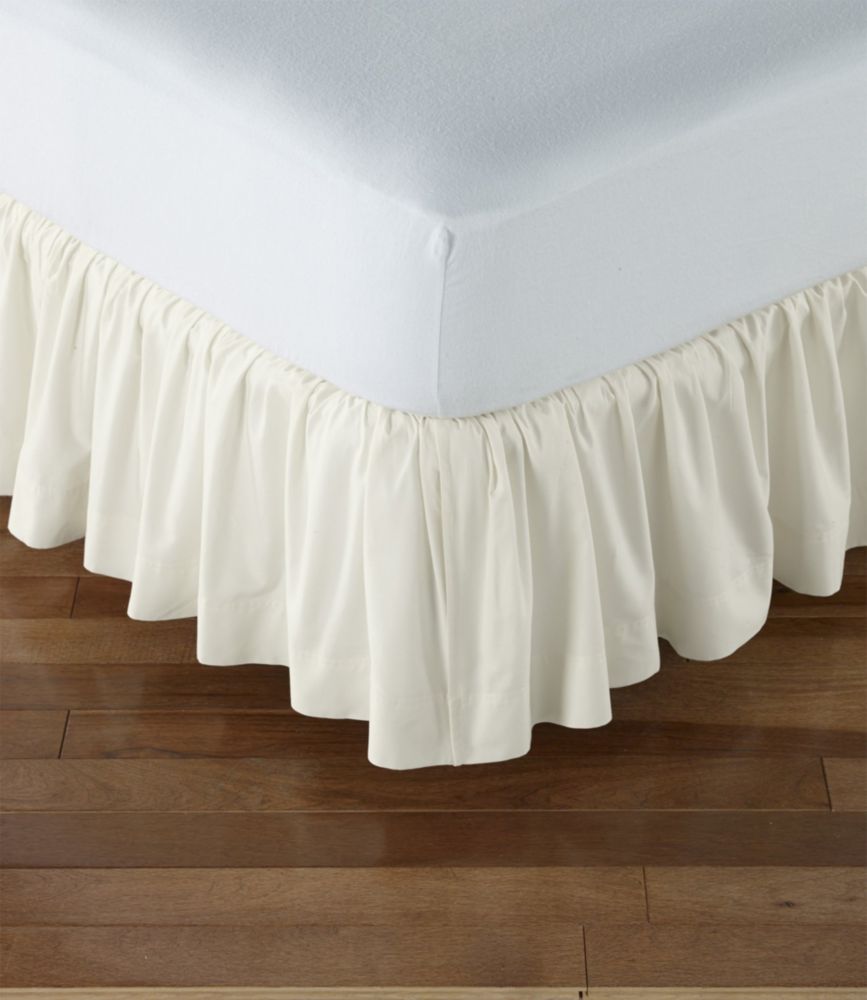 Gathered Cotton Bed Skirt - US 9636