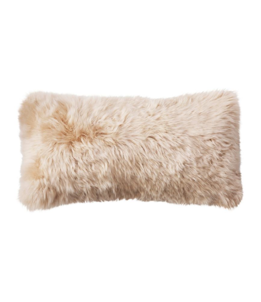 Sheepskin Throw Pillow, 11" x 22" - US 0552