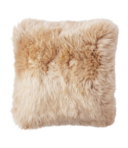 Sheepskin Throw Pillow, 14" x 14" - US 1906