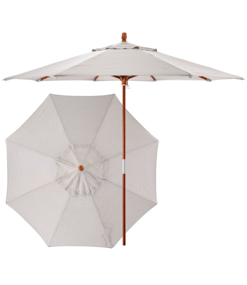 Sunbrella Market Umbrella, Wood - US 4514