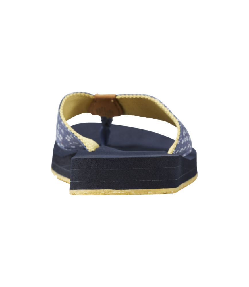 Women's Maine Isle Flip-Flops, Woven Print - US 5313