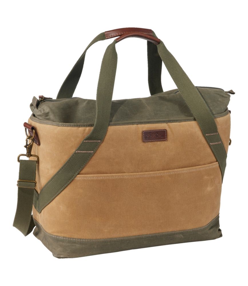 Insulated Waxed-Canvas Tote, Large - US 5234