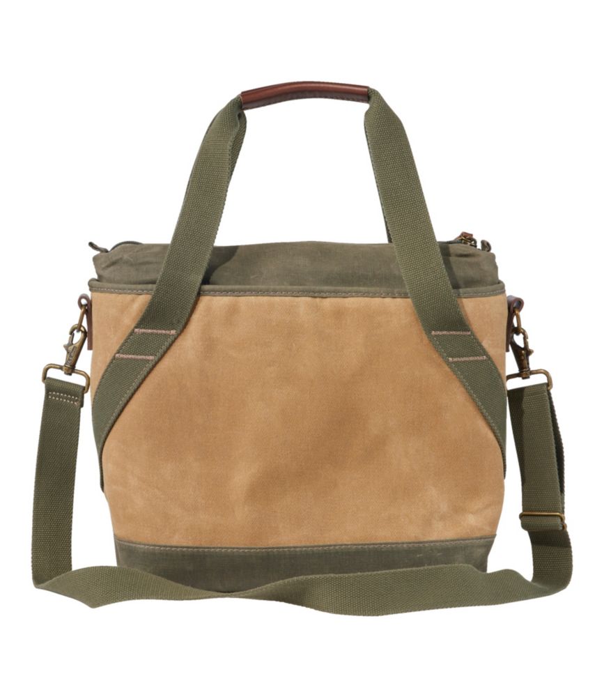 Insulated Waxed-Canvas Tote, Medium - US 2734