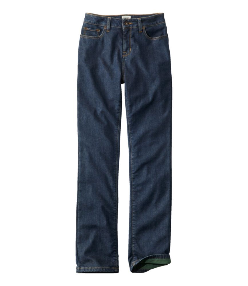 Women's True Shape Jeans, High-Rise Straight-Leg Fleece-Lined - US 6645