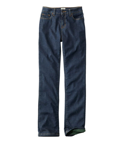Women's True Shape Jeans, High-Rise Straight-Leg Fleece-Lined - US 6645