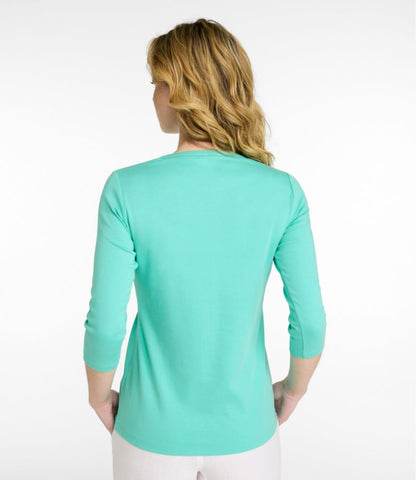 Women's L.L.Bean Tee, Three-Quarter-Sleeve Splitneck Tunic - US 8710