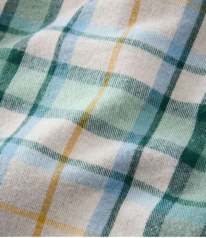 Women's Scotch Plaid Flannel Shirt, Sherpa-Lined Zip Hoodie - US 8180