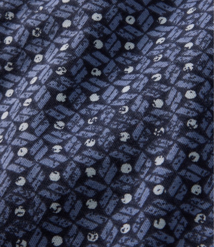 Women's L.L.Bean Tee, Three-Quarter-Sleeve Splitneck Tunic Print - US 4909