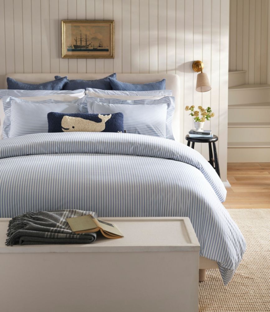 Premium Egyptian Percale Comforter Cover Collection, Stripe - US 9118