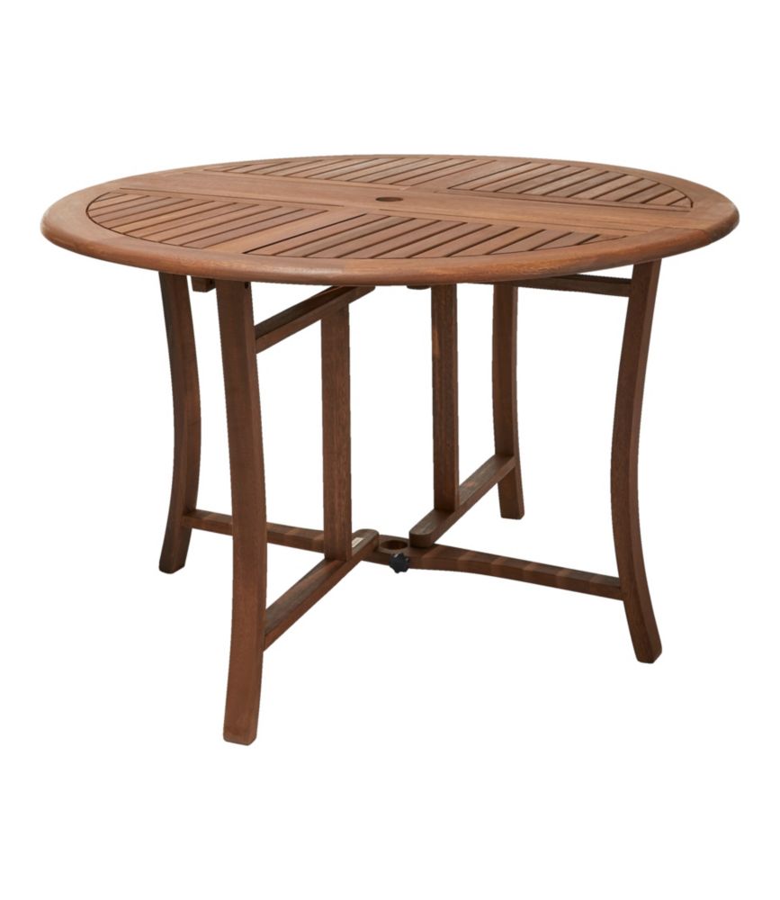 Eucalyptus Folding Table, Round - US 5470