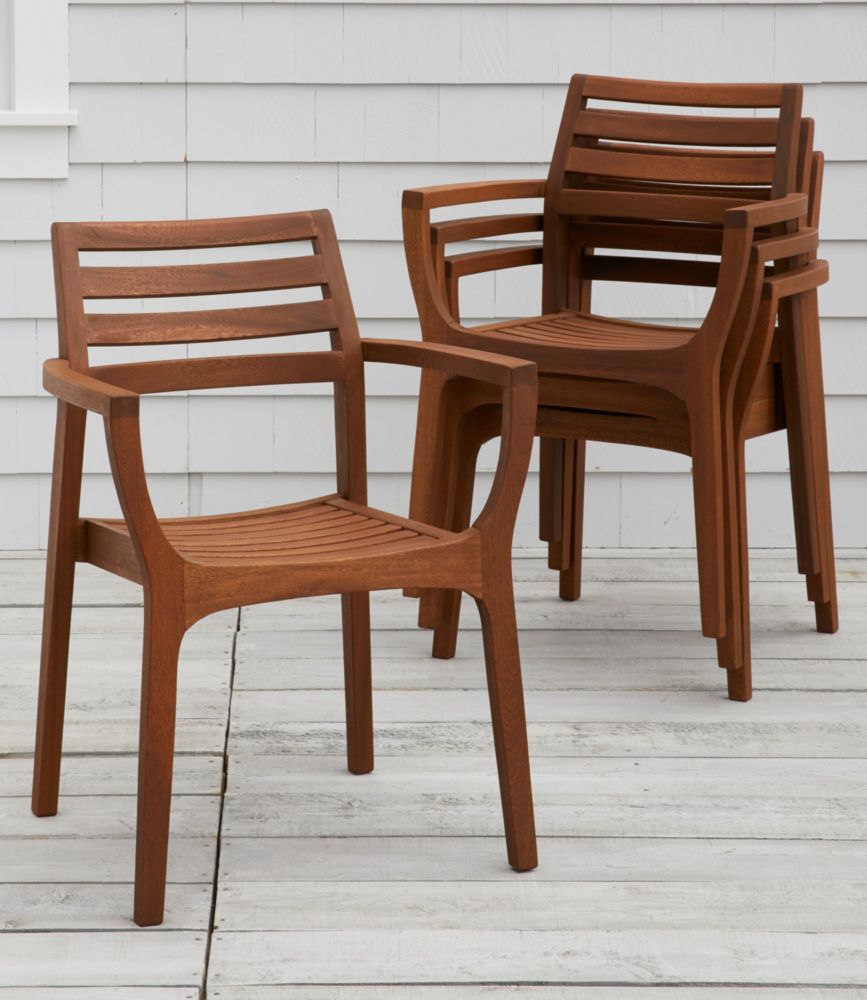 Eucalyptus Stacking Chairs, Set of Four - US 2523