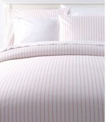 Sunwashed Percale Comforter Cover, Stripe Leaf - US 2201